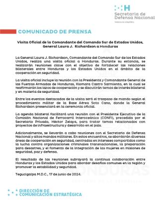 Comunicado 17 de junio de 2024