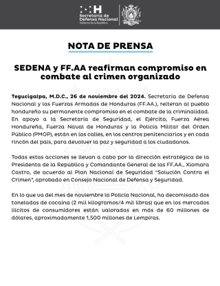 Nota de Prensa